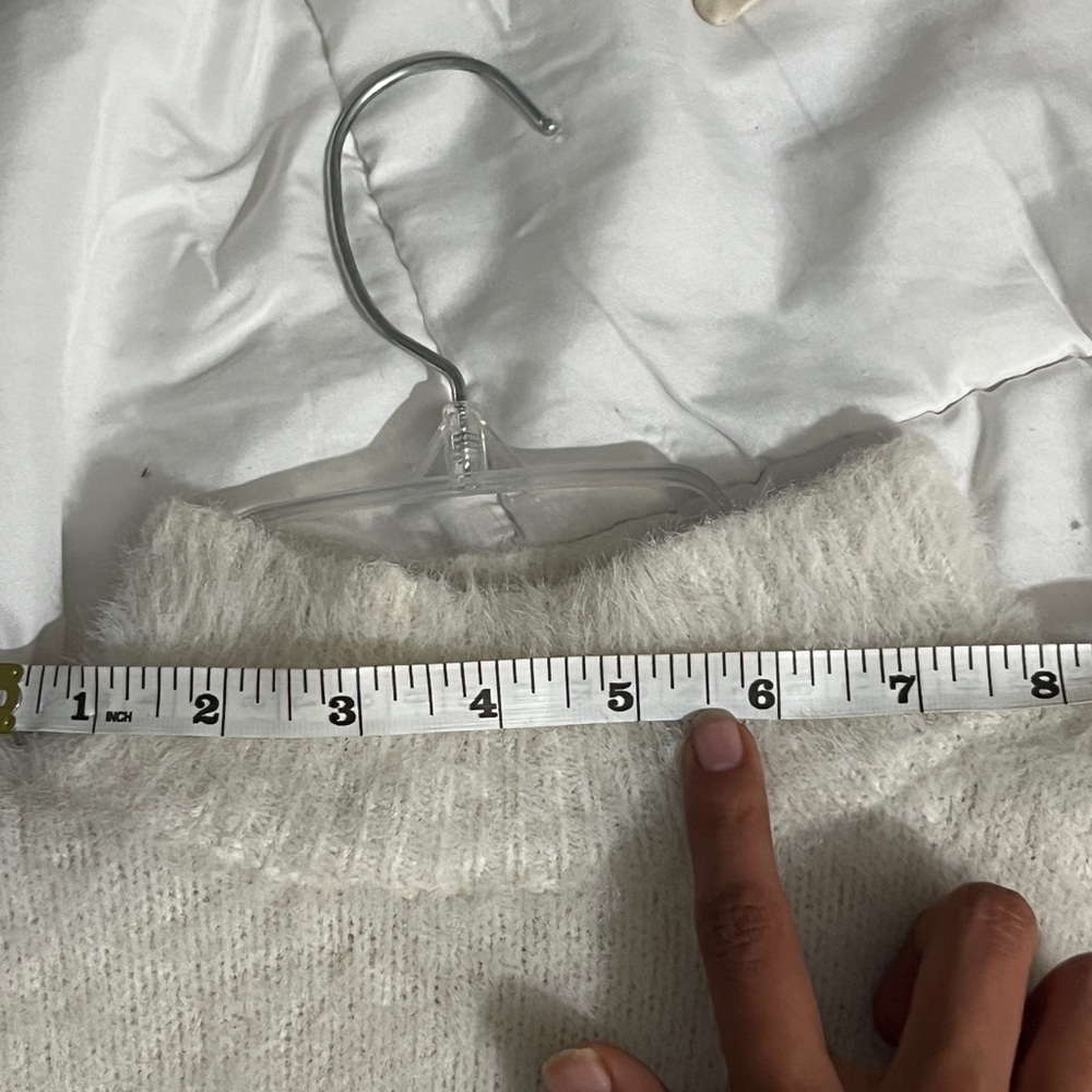 Soft White Turtleneck Top